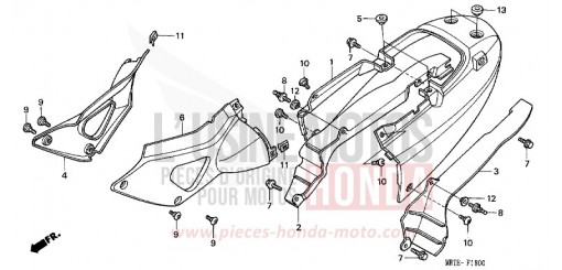 SEAT COWL/SIDE COVER XL1000V2 de 2002